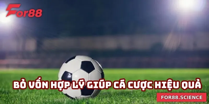 Bỏ vốn hợp lý giúp cá cược hiệu quả